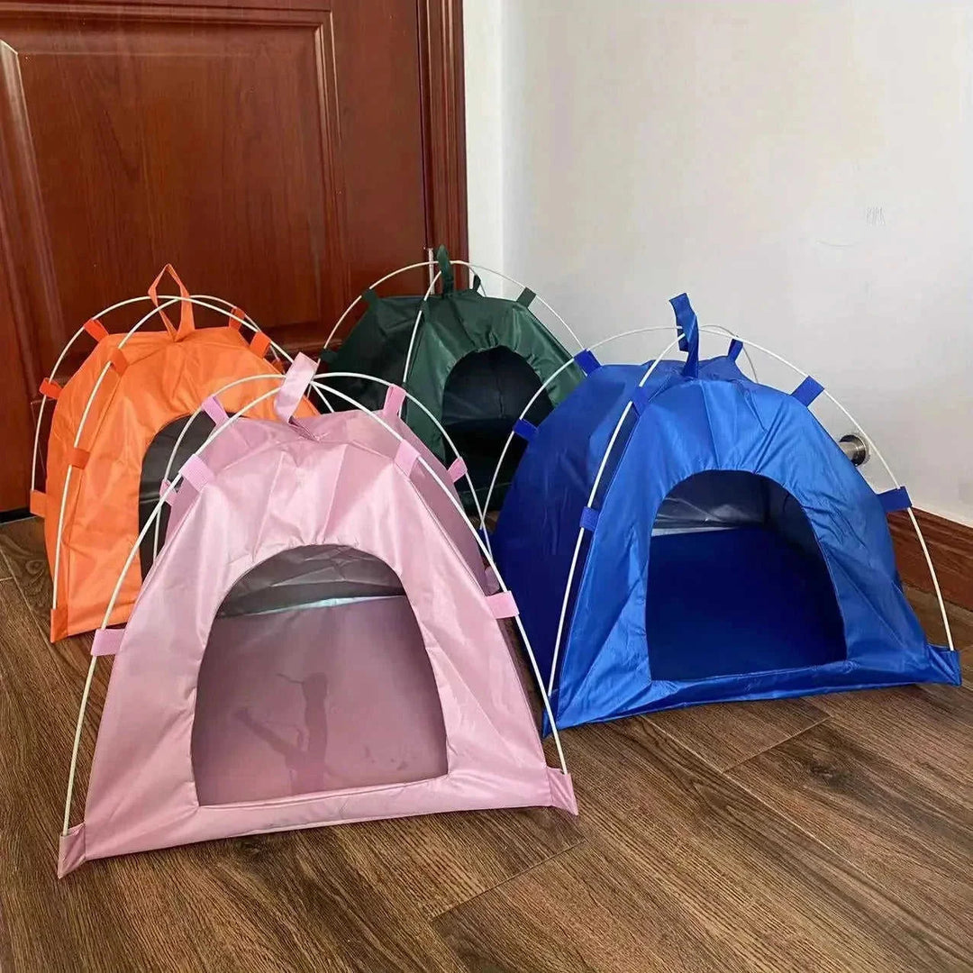 foldable pet tent with mat | waterproof pet tent | portable dog tent | energy saving