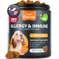 Dog Allergy Relief Chews Itch Relief For Dogs Anti Itch Dog Allergy Chews US Formulated Dog Itching Skin Relief With Salmon Oil Immune Health Seasonal Allergies & Hot Spots Support Treats Meifu Market