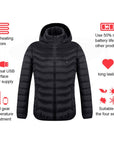 New Heated Jacket Coat USB Electric Jacket Cotton Coat Heater Thermal Clothing Heating Vest Men's Clothes Winter Meifu Market