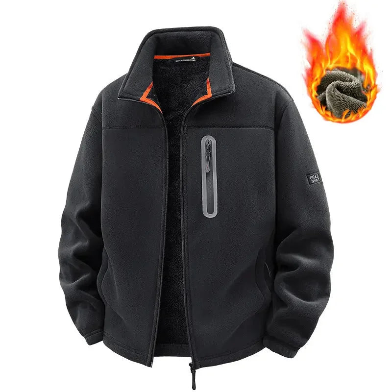 fleece-lined interior | polyester blend fabric | full-zip closure | ultrasonic cleaning