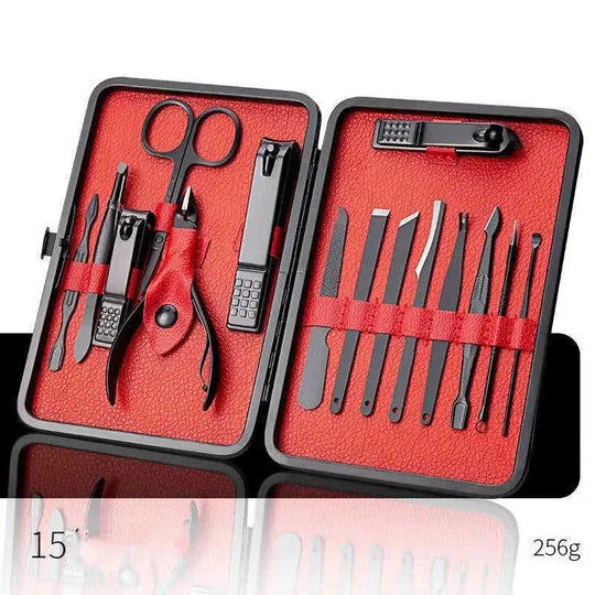 pedicure tool set for home use | heavy duty cuticle nippers | free shipping nail grooming kit | ultrasonic cleaning