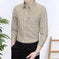 striped slim fit shirt | cotton blend fabric | long sleeve casual shirt | energy saving