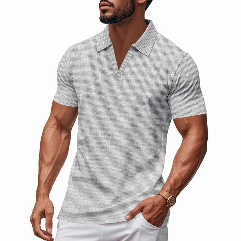 moisture-wicking fabric | breathable polo shirt | loose fit mens shirt | ultrasonic cleaning