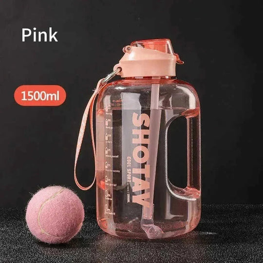 large capacity sports water bottle | portable gym hydration cup | leak-proof travel tumbler | energy saving