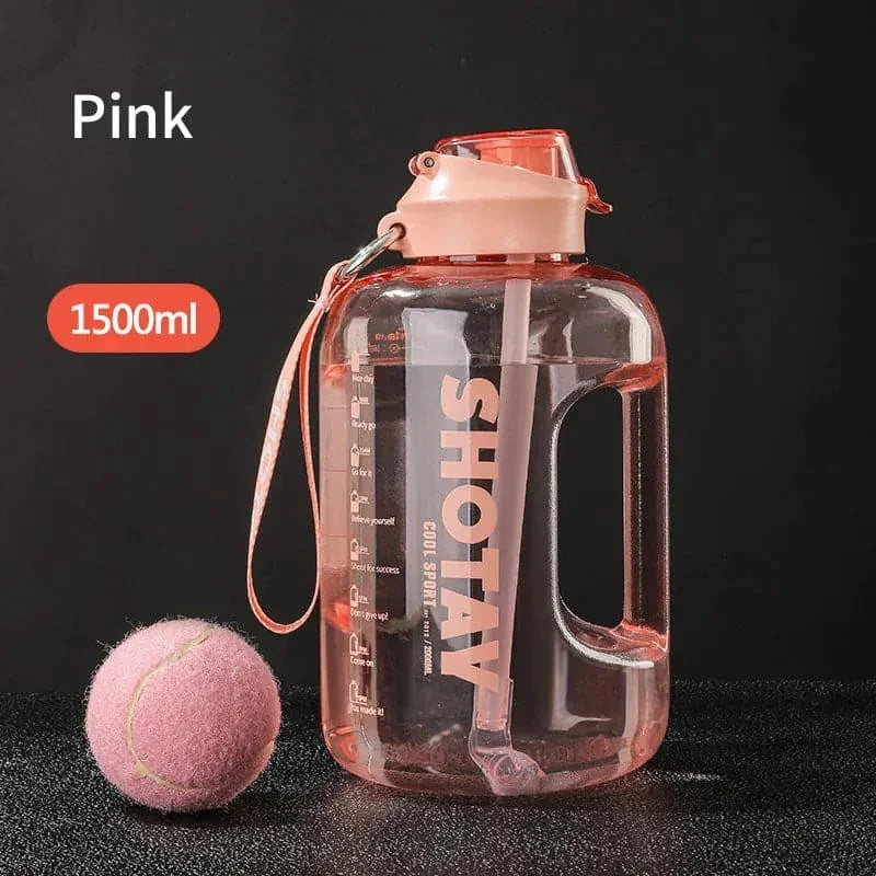 leak-proof flip-top lid | portable gym water bottle | workout hydration for running | ultrasonic cleaning