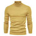 Men's Solid Color Slim Pullover Turtleneck Sweater Winter Casual Tops Clothing Meifu Market