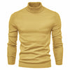 Men's Solid Color Slim Pullover Turtleneck Sweater Winter Casual Tops Clothing Meifu Market