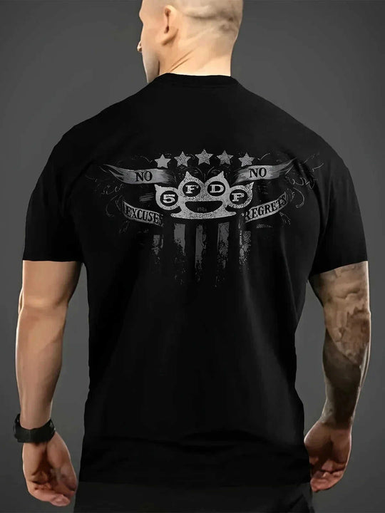 vintage skull print t-shirt | cotton blend short sleeve tee | distressed graphic t-shirt | ultrasonic cleaning