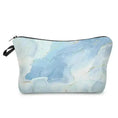 marble pattern makeup bag | vegan leather cosmetic organizer | waterproof cosmetic pouch | energy saving