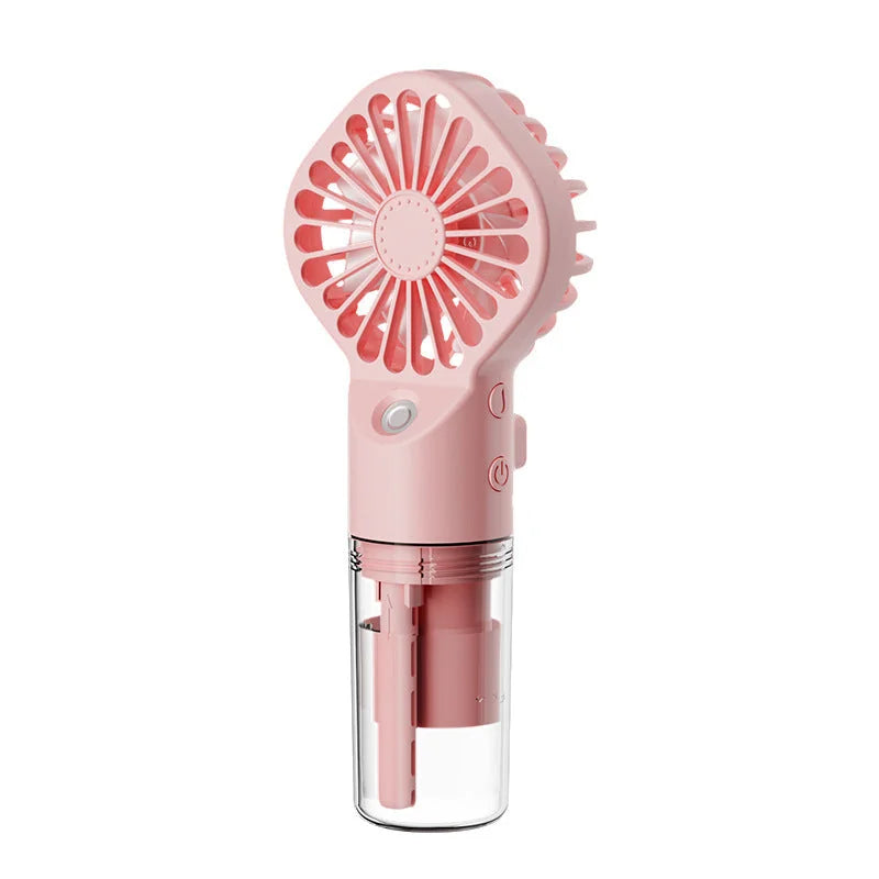 portable handheld spray fan | 4-speed mist fan | usb charging mini fan | energy saving