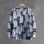 Men's 3D Print Crew Neck Sweatshirt | Fleece-Lined, 8 Colors, 2XS–6XL