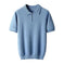 ultra-fine cashmere fabric | slim-fit polo collar tee | premium knitwear for men | ultrasonic cleaning