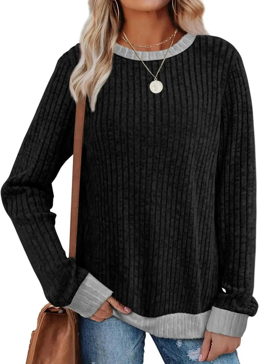 cotton-blend fabric | oversized fit pullover | breathable long sleeve top | ultrasonic cleaning