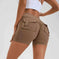 high-waisted compression shorts | quick-dry nylon fabric | 4-way stretch material | energy saving
