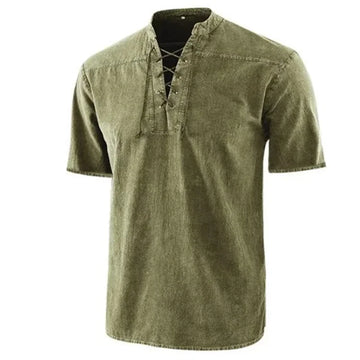 linen blend fabric | lightweight summer shirt | breathable cotton material | energy saving