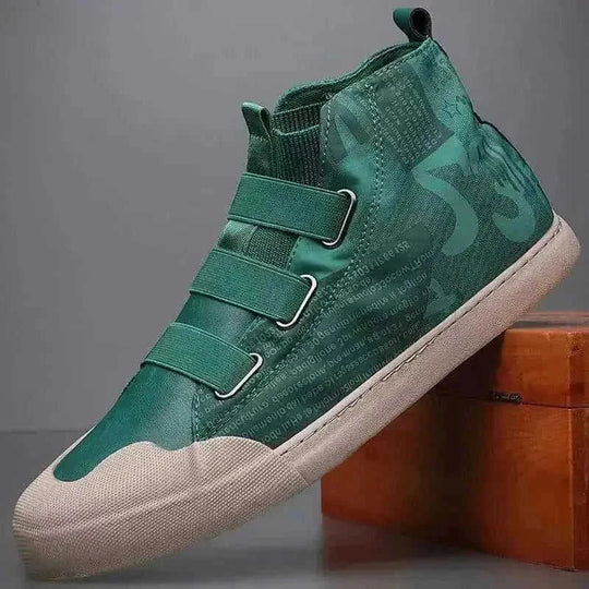 military-grade canvas construction | high-top ankle support | durable rubber outsole | energy saving