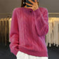 Fashion Retro Cable-knit Pullover Sweater Women Meifu Market