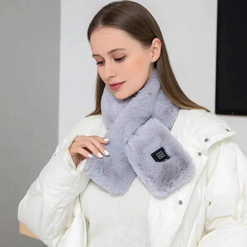 usb powered heating scarf | three gear temperature control | electric heated neck wrap | energy saving