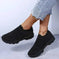 breathable knit fabric shoes | lightweight walking sneakers women | slip-on running flats | ultrasonic cleaning
