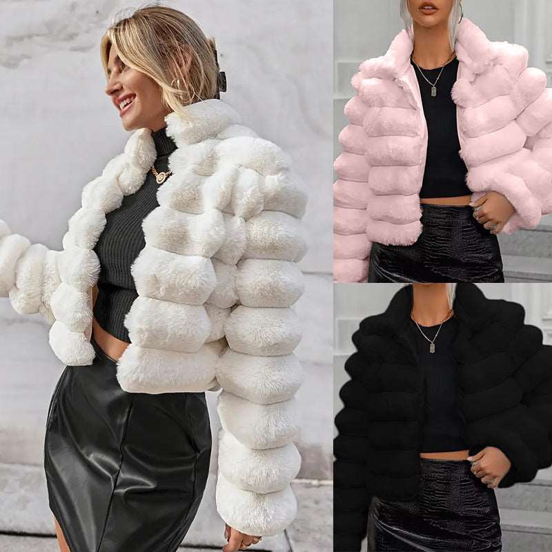 Autumn And Winter European And American Imitation Fur Coat Short Women Meifu Market