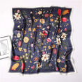 printed silk scarf | lightweight silk scarf | elegant women scarf | ultrasonic cleaning