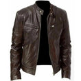 genuine pu leather jacket | slim fit leather coat | waterproof faux leather jacket | ultrasonic cleaning
