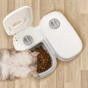 Automatic Pet Feeder Smart Food Dispenser For Cats Dogs Timer Stainless Steel Bowl Auto Dog Cat Pet Feeding Pets Supplies Meifu Market