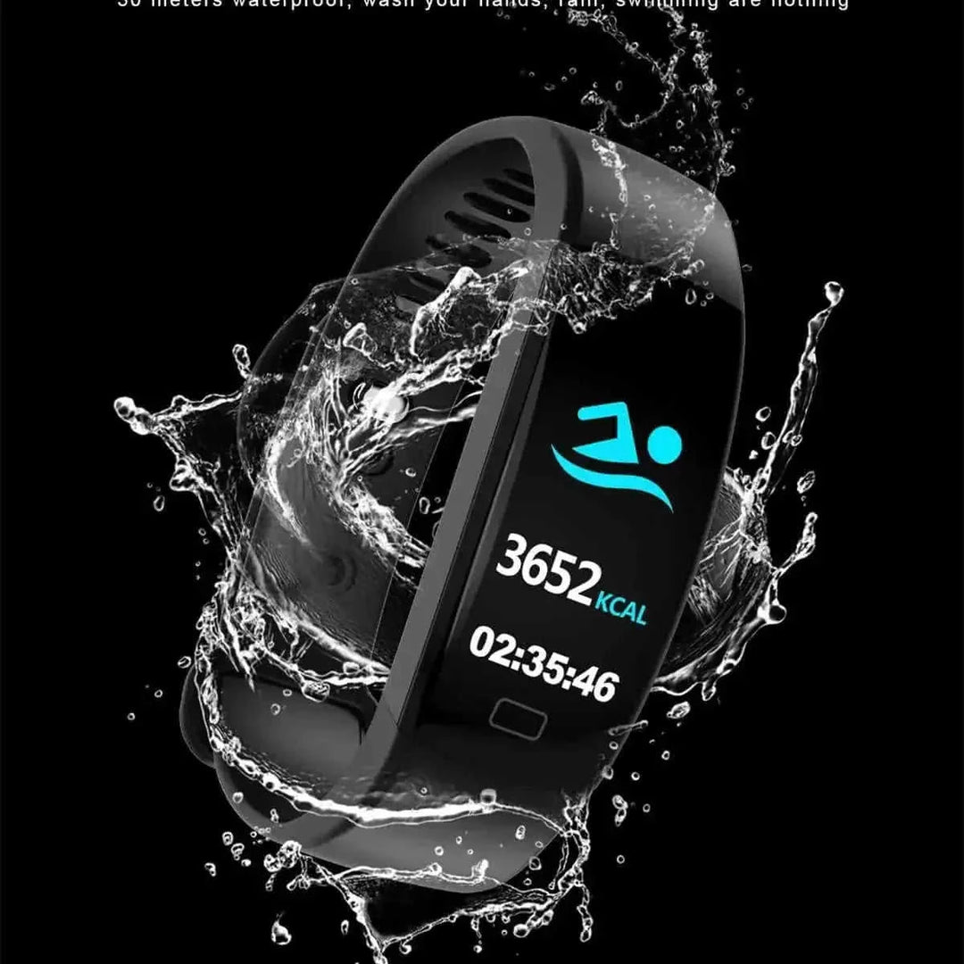 water-resistant fitness tracker | workout activity tracker | health monitoring wearable | energy saving