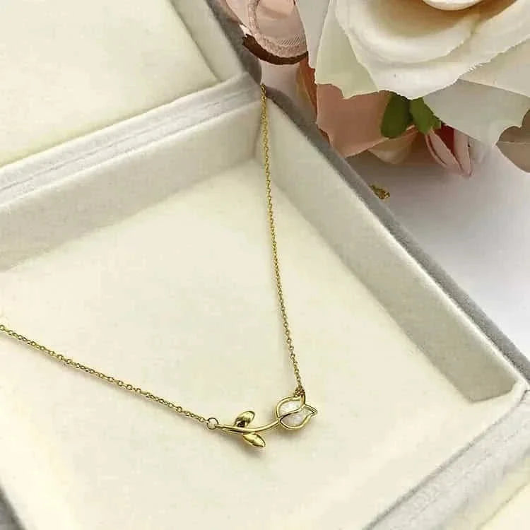 sterling silver earrings for women | hypoallergenic stud earrings | tulip flower stud earrings | ultrasonic cleaning