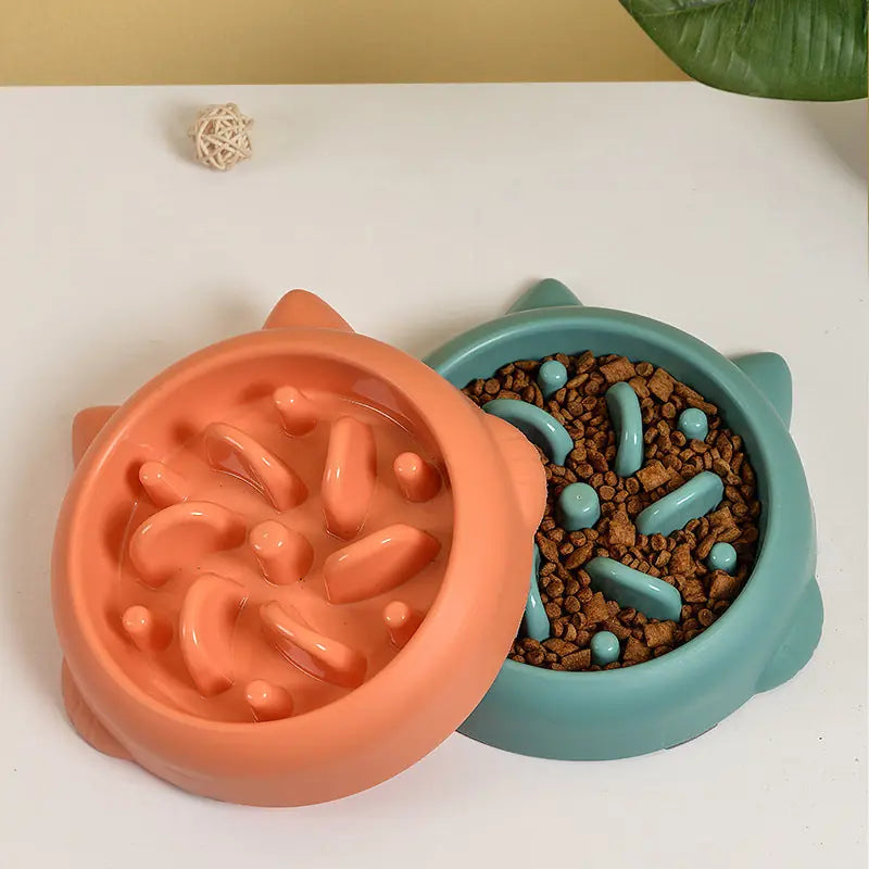 Slow Feeder Bowl - Anti-Choking Puzzle Dish for Dogs & Cats Meifu Market