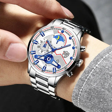 stainless steel case | office wear timepiece | free shipping offer | energy saving