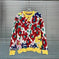 Autumn Floral Printed Knitted Pullover Women's Sweater Top - Meifu Market