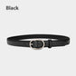 Women's Winter Jeans Strap Pant Belt Decoration Thin Belt Cowhide Black South Korea Simple meifu market