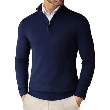Autumn Men's Season Zipper Sweater Ultra-thin Lightweight