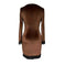 Women's Sexy V-Neck Bodycon Short Dress With Lace Trim And Button Details Long Sleeve Spring Summer Mini Dress Meifu Market