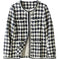 houndstooth blazer for women | petite wool blend jacket | cropped womens blazer | ultrasonic cleaning