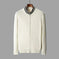 half-zip knitted sweater | slim-fit mens sweater | merino wool blend | energy saving