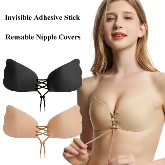 Large Size Strapless Bra - Adhesive Sticky Push Up Invisible Bra for Women