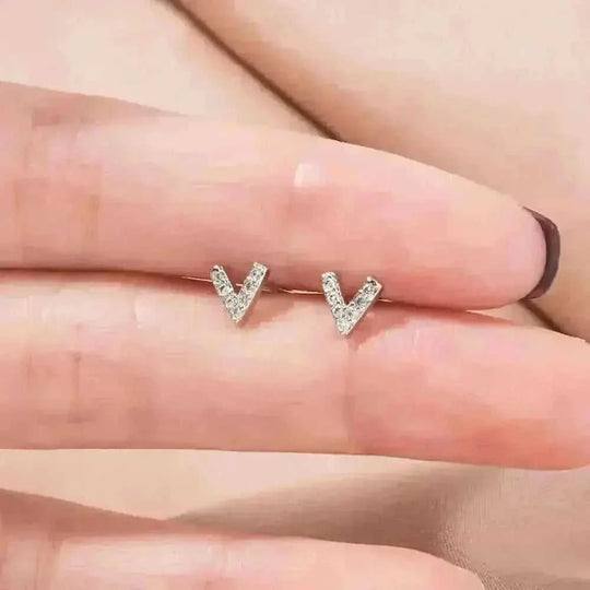 American personality temperament earrings fashion small - view 8 (color: silver | pattern: geometric, floral | style:...