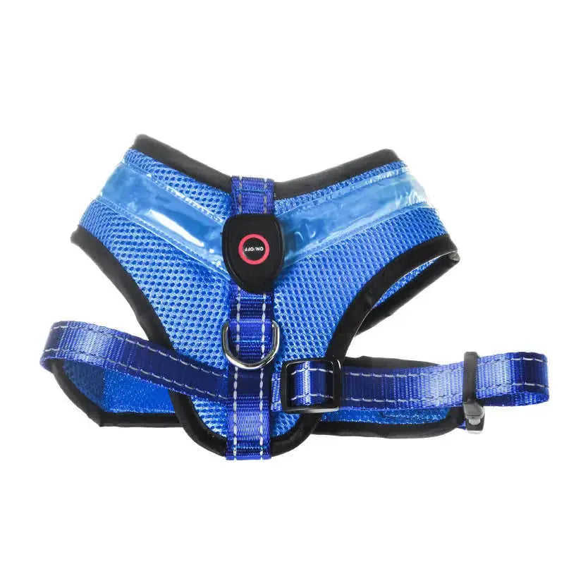 LED Luminous Dog Harness Led USB Charging Dog Chest Strap Vest Pet Safety Reflective Harness Pet Vest For Puppy Large Dog ...