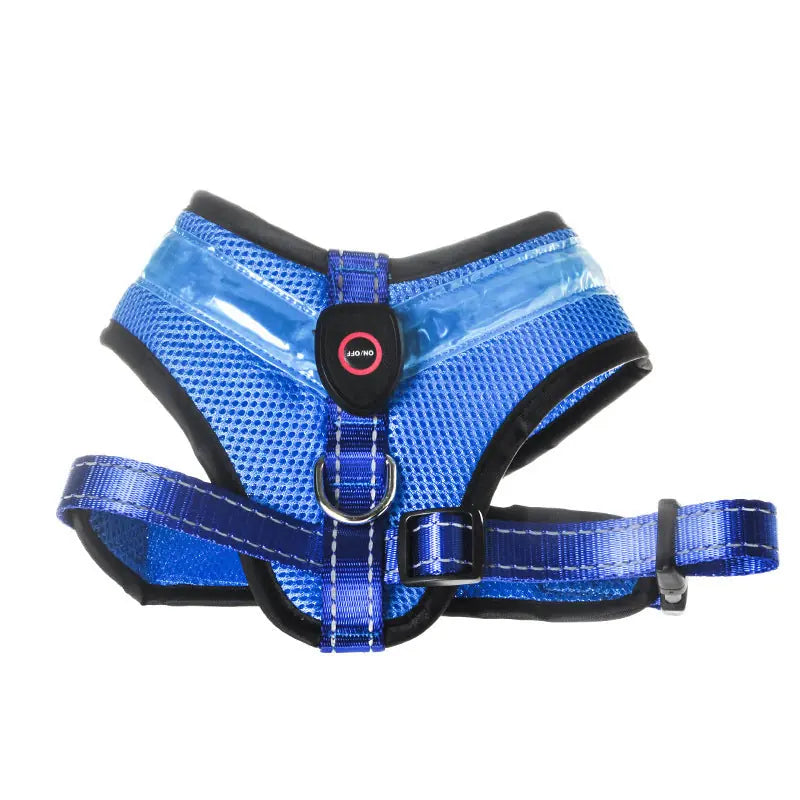 LED Luminous Dog Harness Led USB Charging Dog Chest Strap Vest Pet Safety Reflective Harness Pet Vest For Puppy Large Dog Pet Products Meifu Market