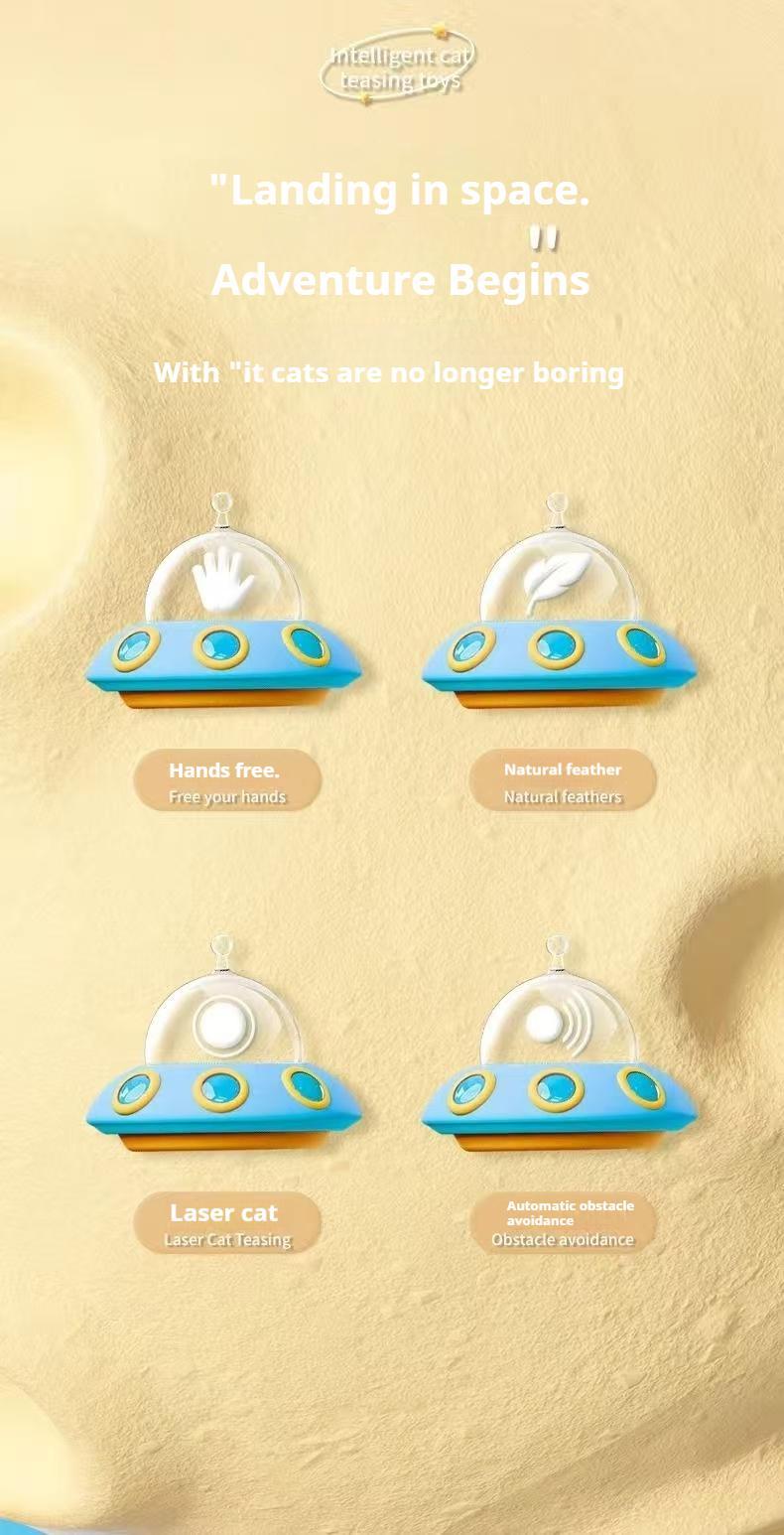 Smart Electric Cat Car With Automatic Laser Pointer - Cat Fun, Energy-Saving Product Meifu Market