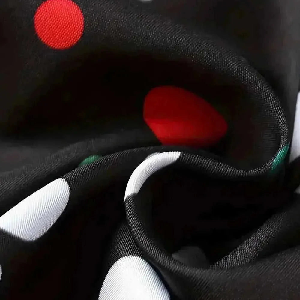 long sleeve polka dot shirt | cotton blend casual shirt | mens button down shirt | energy saving