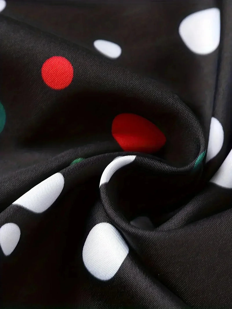 long sleeve polka dot shirt | cotton blend casual shirt | mens button down shirt | energy saving