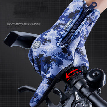 Winter Gloves Touch Screen Riding Motorcycle Sliding Waterproof Sports Gloves With Fleece Meifu Market