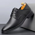 Men's Dress Shoes British Business Soft Leather Pointed Toe Meifu Market