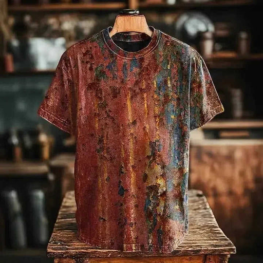 3D Digital Print Fashion Streetwear Short-Sleeve T-Shirt - side view