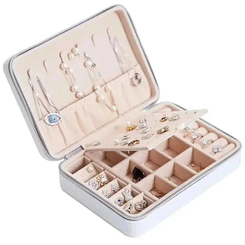 Multifunctional Jewelry Storage Box For Earrings, Earrings, Rings Blue - available style options