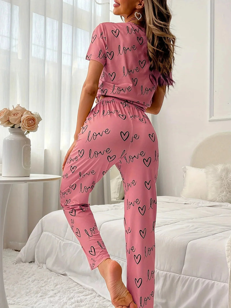 womens cotton lounge set | oversized sleep shirt | breathable pajama set | ultrasonic cleaning