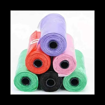 150-600pcs Dog Poop Bags | Cartoon Paw Print Leak-Proof Waste Bags